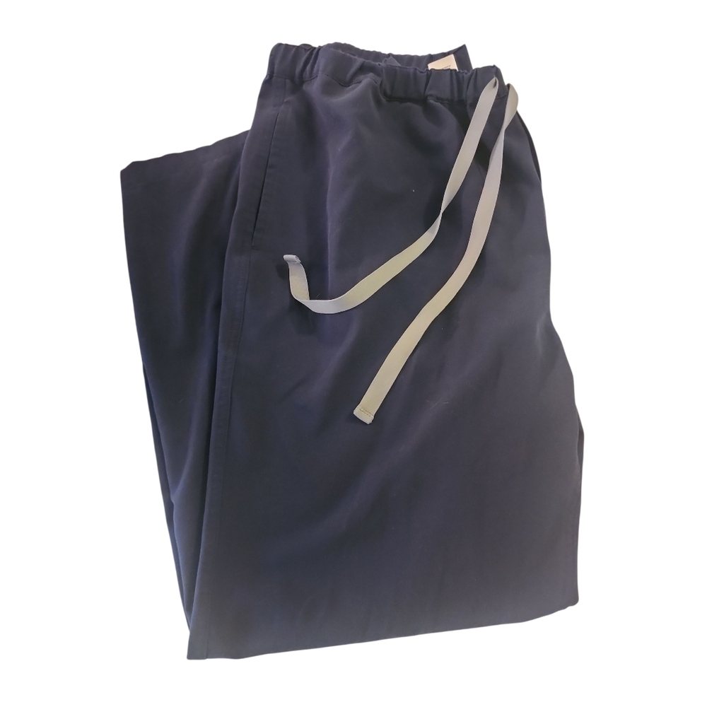 Figs Men's Dark Blue Joggers with Light Gray Drawstring